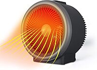 BLACK+DECKER Space Heater 1500W, Flameless Portable Heater with Overheat Protection 1 Piece Turbo Heat/Fan