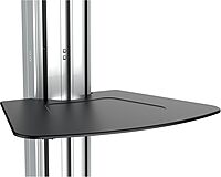 StarTech.com Heavy Duty Rolling Portable TV Cart with Wheels - 32 to 75 inch - Adjustable Rotating Mobile Flat Panel Screen Mount (STNDMTV70)