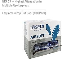 Howard Leight by Honeywell AirSoft Flanged Reusable Earplugs