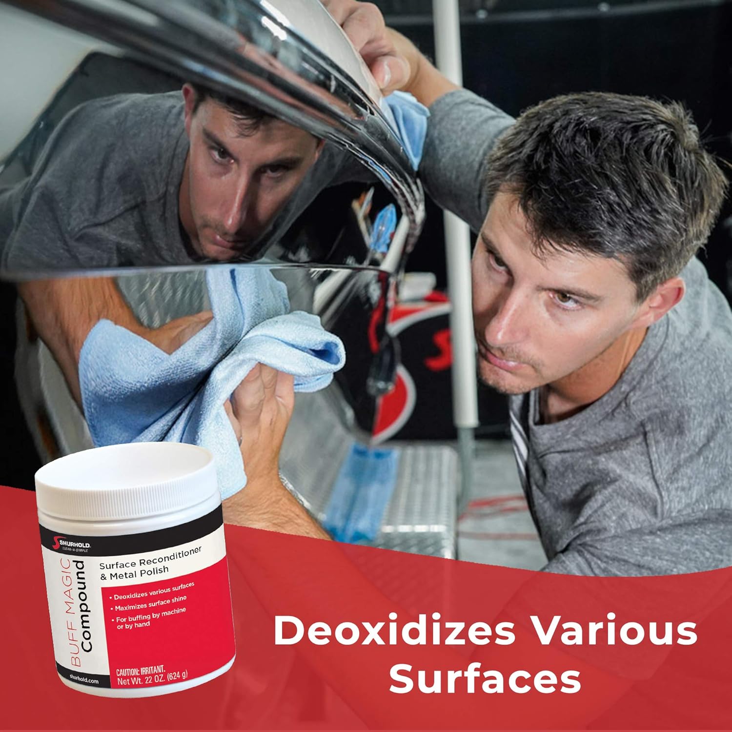 Shurhold Yacht Brite YBP-0101 Buff Magic Jar - 22 oz. 22 oz Pink