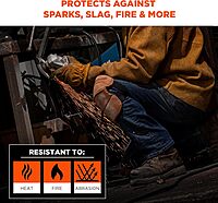 Ergodyne ProFlex 230LTR Leather Knee Pads, Heavy Duty, One Size, Brown