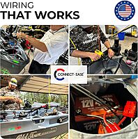 RCE12VB8-12 Volt 8 Gauge Quick Connect Wire Connector for Trolling Motors, RVs, ATVs