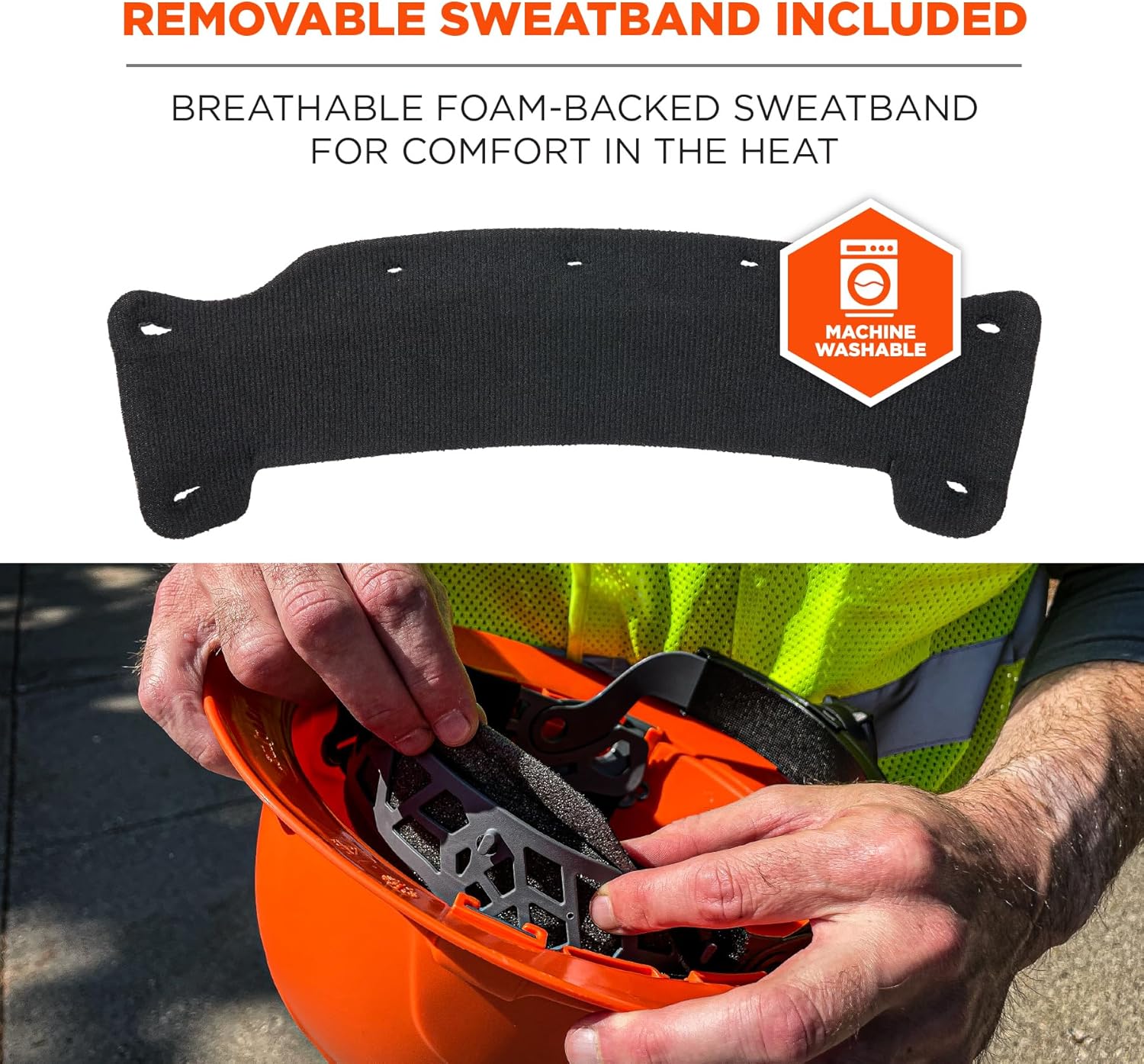 Ergodyne Skullerz 8986 6-Point Hard Hat Suspension Replacement, Gray