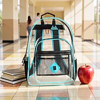 Trailmaker Clear Waterproof Stadium-Approved Backpack with Water Bottle Holder