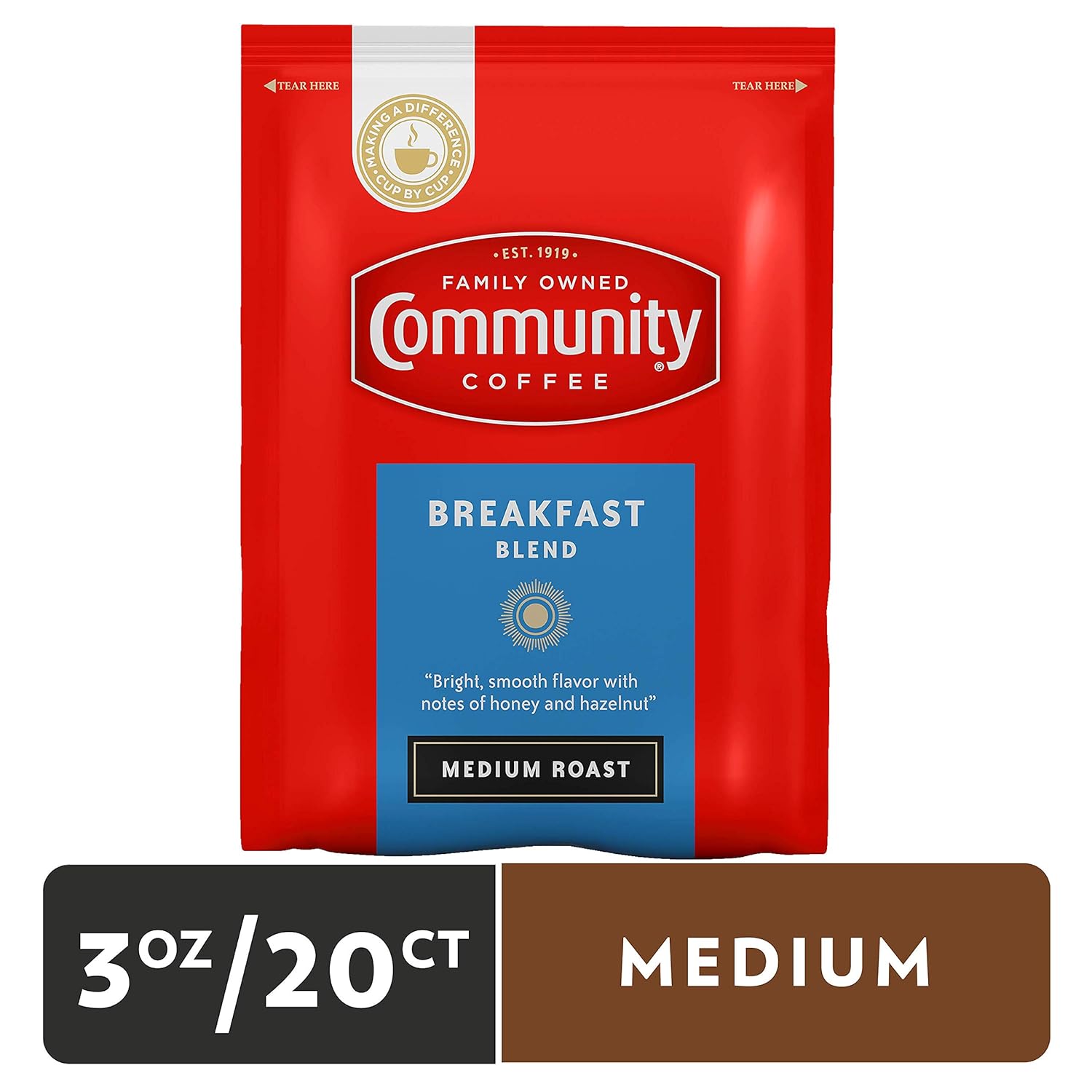 Community Coffee Pre-Measured Ground Coffee Packs
