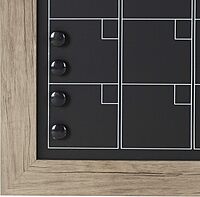 DesignOvation Beatrice Framed Magnetic Chalkboard Monthly Calendar