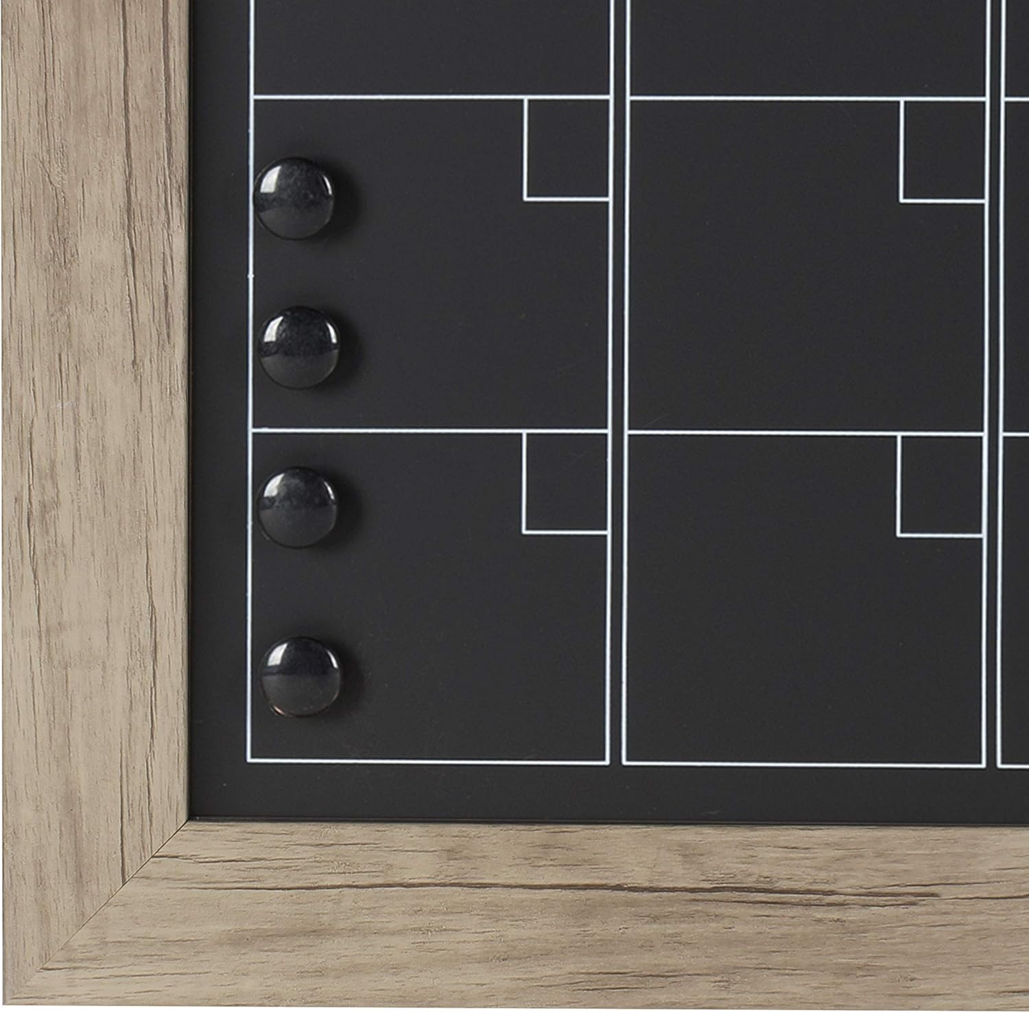 DesignOvation Beatrice Framed Magnetic Chalkboard Monthly Calendar