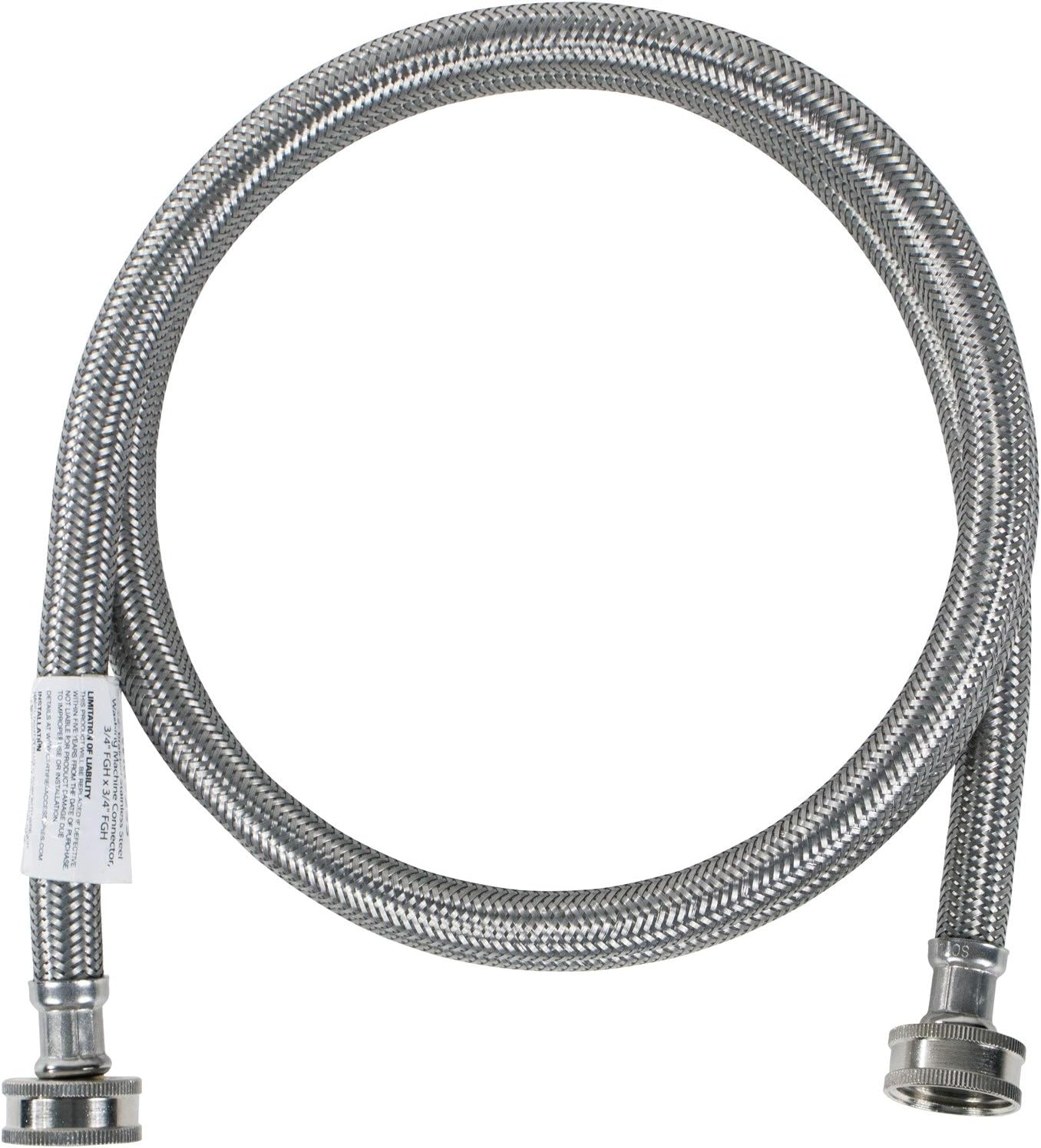 Certified Appliance Accessories Washing Machine Hose, Hot or Cold Water Supply Line