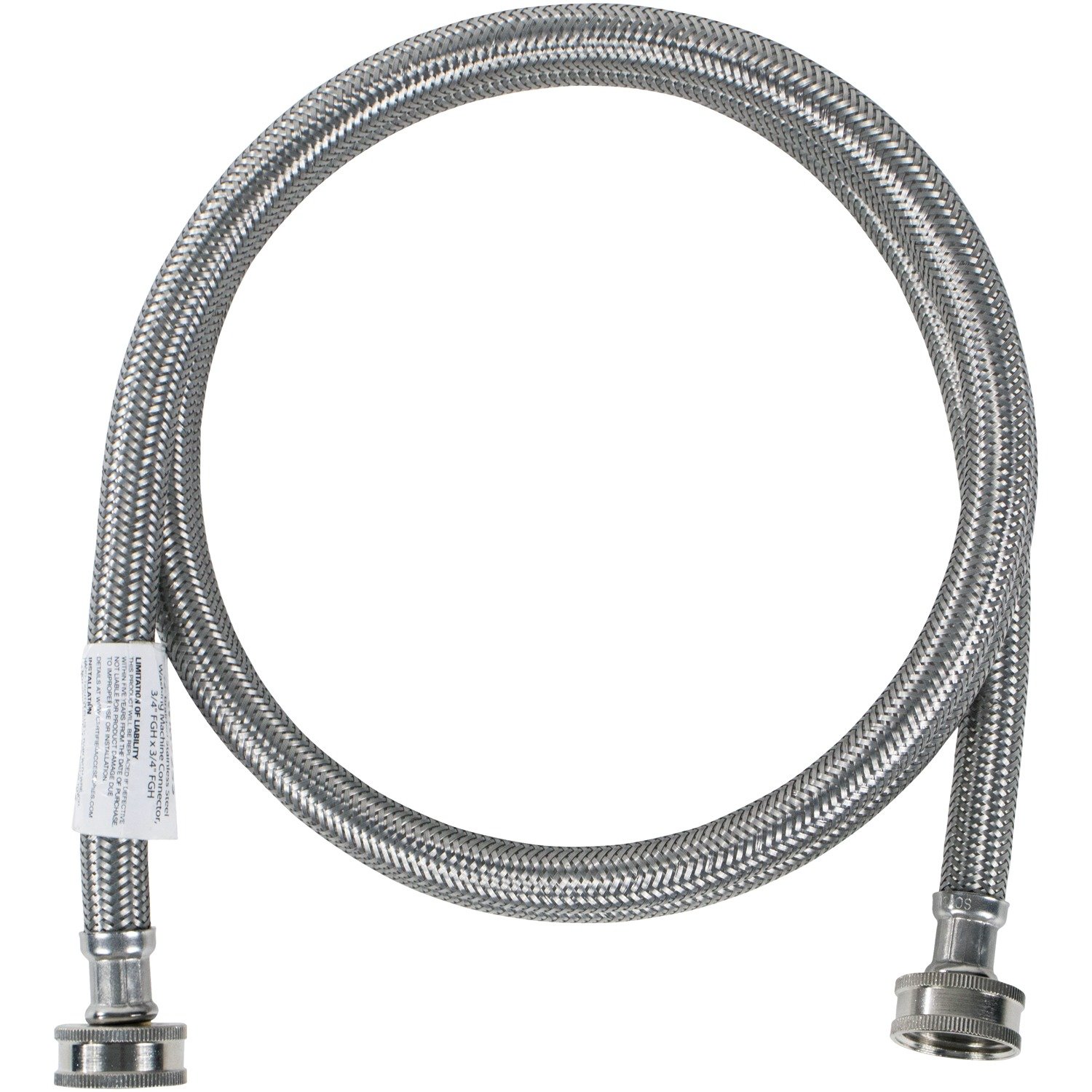 Certified Appliance Accessories Washing Machine Hose, Hot or Cold Water Supply Line