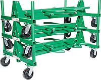 Greenlee 668 Mobile Material Handling Conduit and Pipe Rack with 603 Casters Mobile Conduit and Pipe Rack