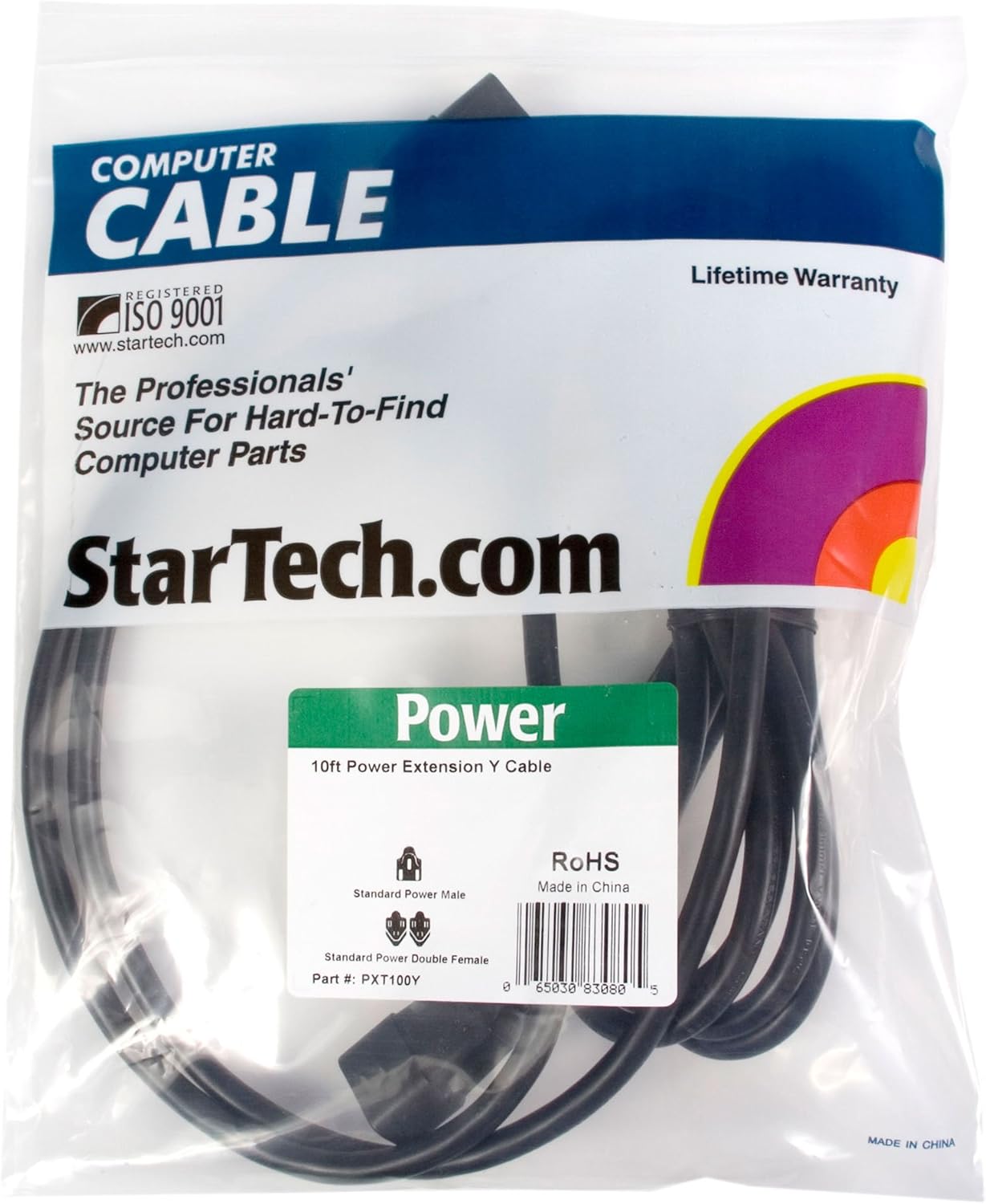 StarTech.com Power Extension Cord IEC 60320 C14 to C13