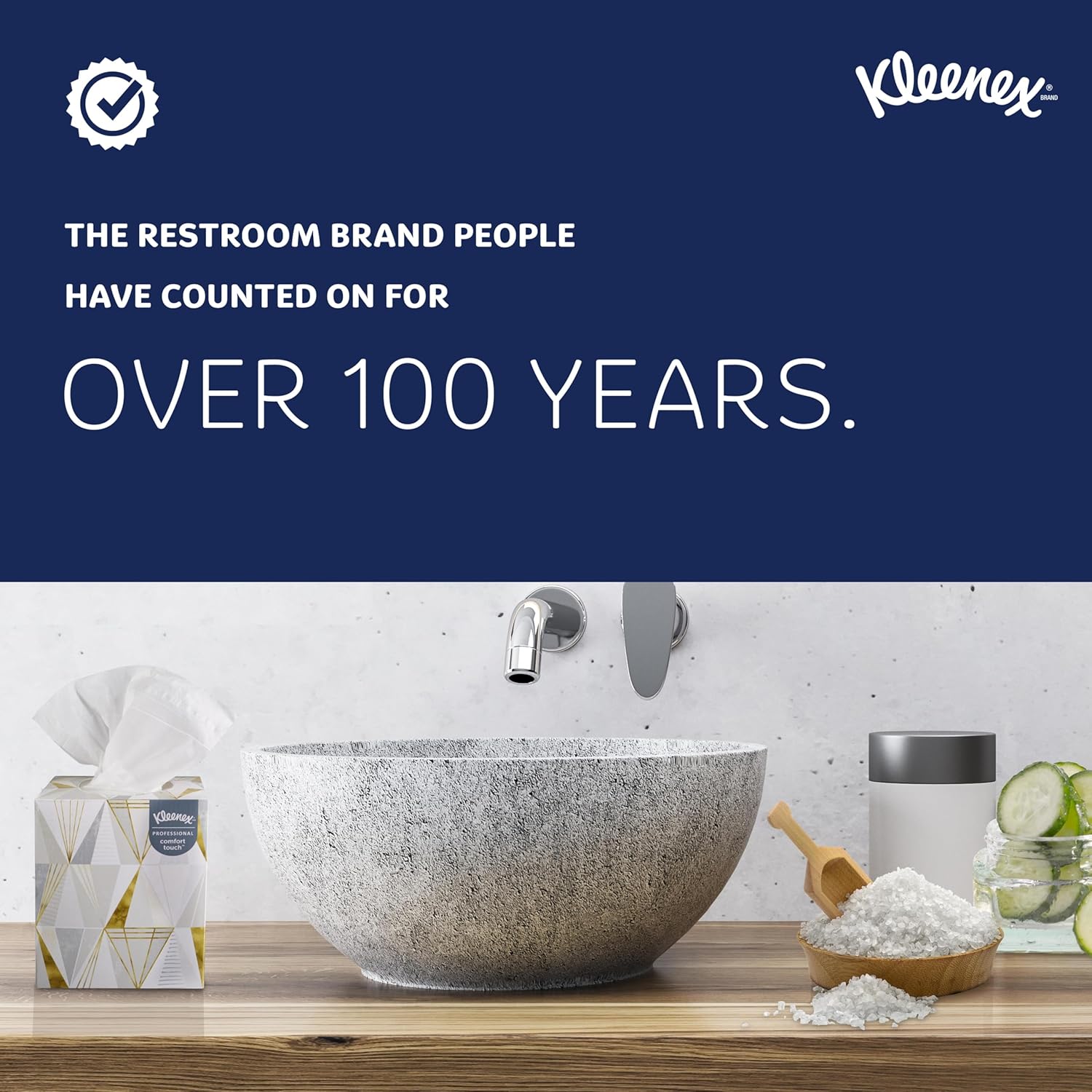 Kleenex® Professional Facial Tissue, Bulk (03076), 2-Ply, White, Flat Facial Tissue Boxes for Business