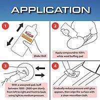 Presta Marine GelCoat Compound for Marine and Industrial Use, VOC Compliant/Water-Based/Reduces Buffing Time/Removes