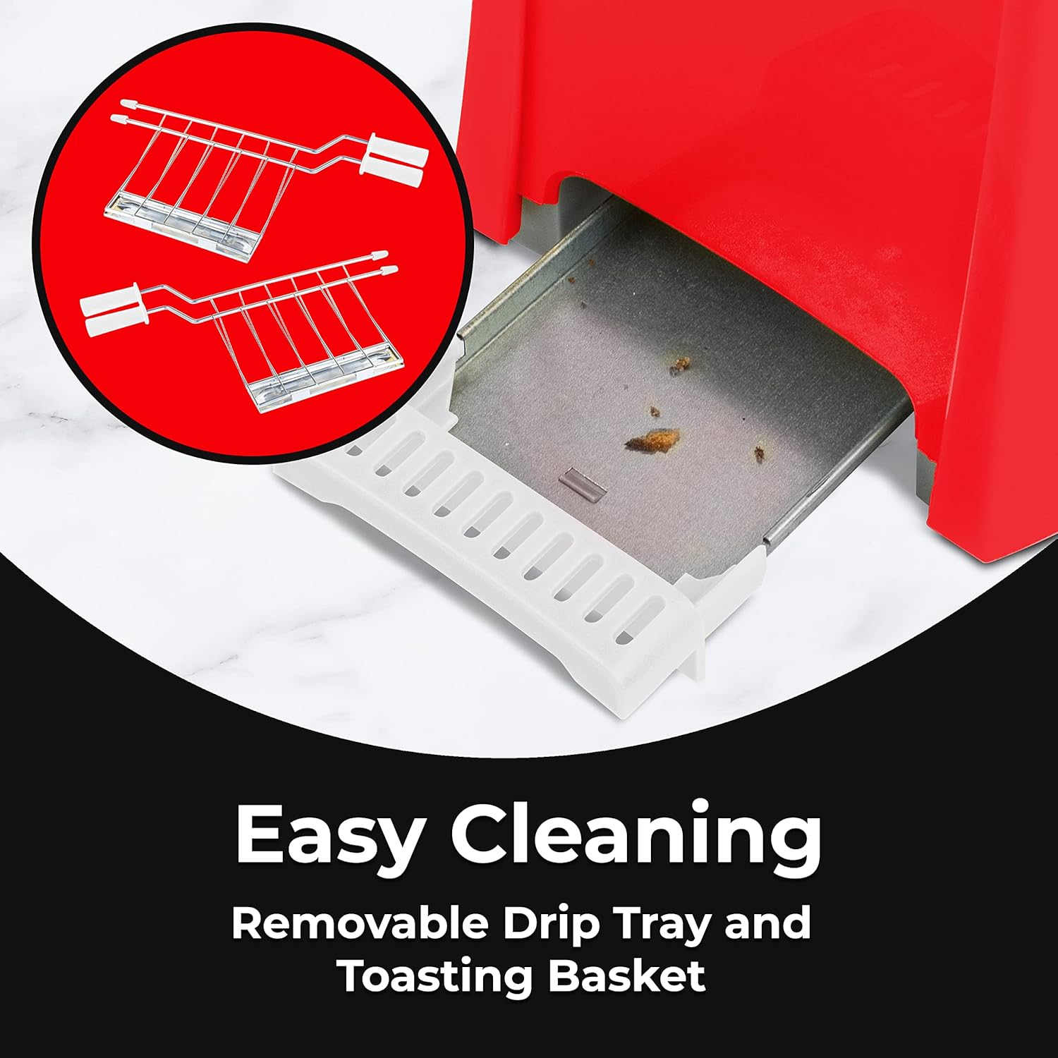 NOSTALGIA Grilled Cheese Sandwich Toaster with Easy-Clean Toasting Baskets and Adjustable Toasting Dial