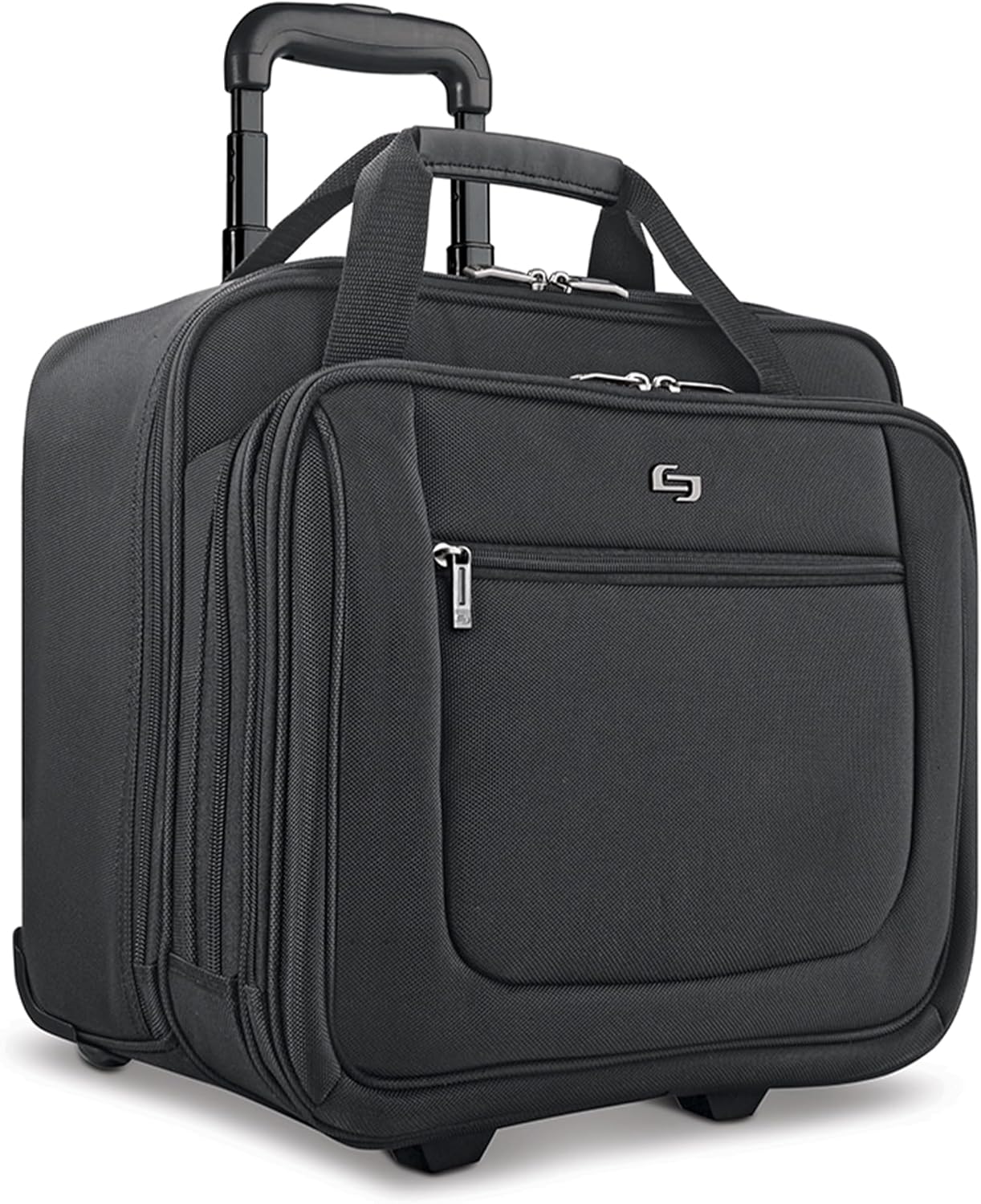 Solo New York Rolling Case with Wheels - Roller Laptop Bag, Wheeled Briefcase for Women & Men, Carry On Size for Travel