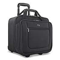 Solo New York Rolling Case with Wheels - Roller Laptop Bag, Wheeled Briefcase for Women & Men, Carry On Size for Travel