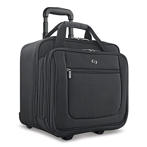 Solo New York Rolling Case with Wheels - Roller Laptop Bag, Wheeled Briefcase for Women & Men, Carry On Size for Travel
