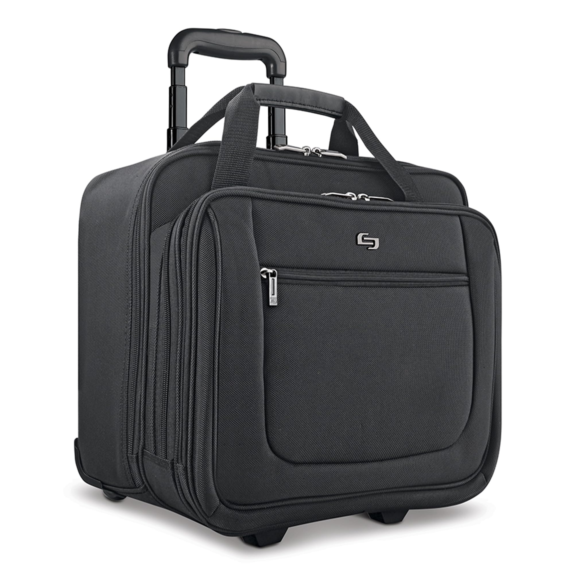 Solo New York Rolling Case with Wheels - Roller Laptop Bag, Wheeled Briefcase for Women & Men, Carry On Size for Travel