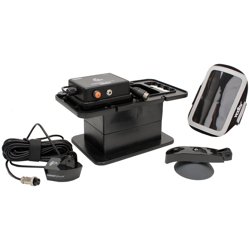 Vexilar SP300 T-Box Smartphone Fish Finder with Portable Case, Black