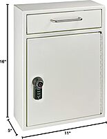 MAIL BOSS Key Boss Heavy-Duty High Security 105-Position Locking Key Cabinet & Drop Box