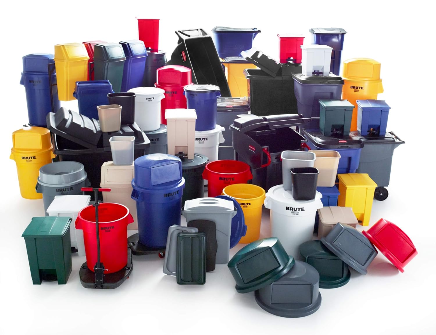 Rubbermaid BRUTE Commercial Flat Round Lid for BRUTE Containers
