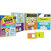 Carson-Dellosa Train Your Brain: Fractions Level 2 Classroom Kit, Grades 3-5, 111 pcs
