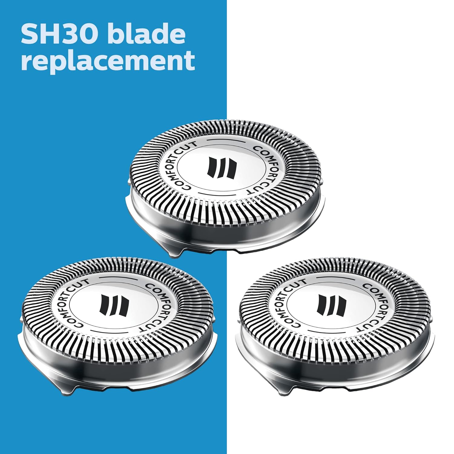 Philips Norelco SH30/52 Shaving Heads, Compatible with Philips Shavers Series 1000, 3000 and 5000, Powerful Performance