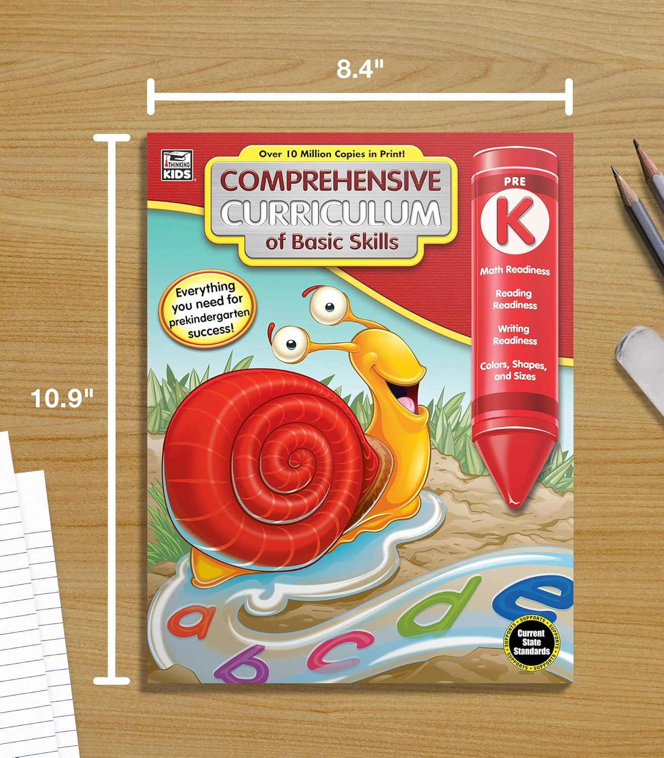 Carson Dellosa Comprehensive Curriculum of Basic Skills Preschool Workbook, Toddler Activity Book With Alphabet, Colors