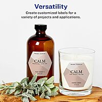 Avery Glossy White Hexagon Labels, Sure Feed Technology, 2-1/2" x 2-57/64", Print-to-The-Edge, Permanent Adhesive, Laser/Inkjet Printable