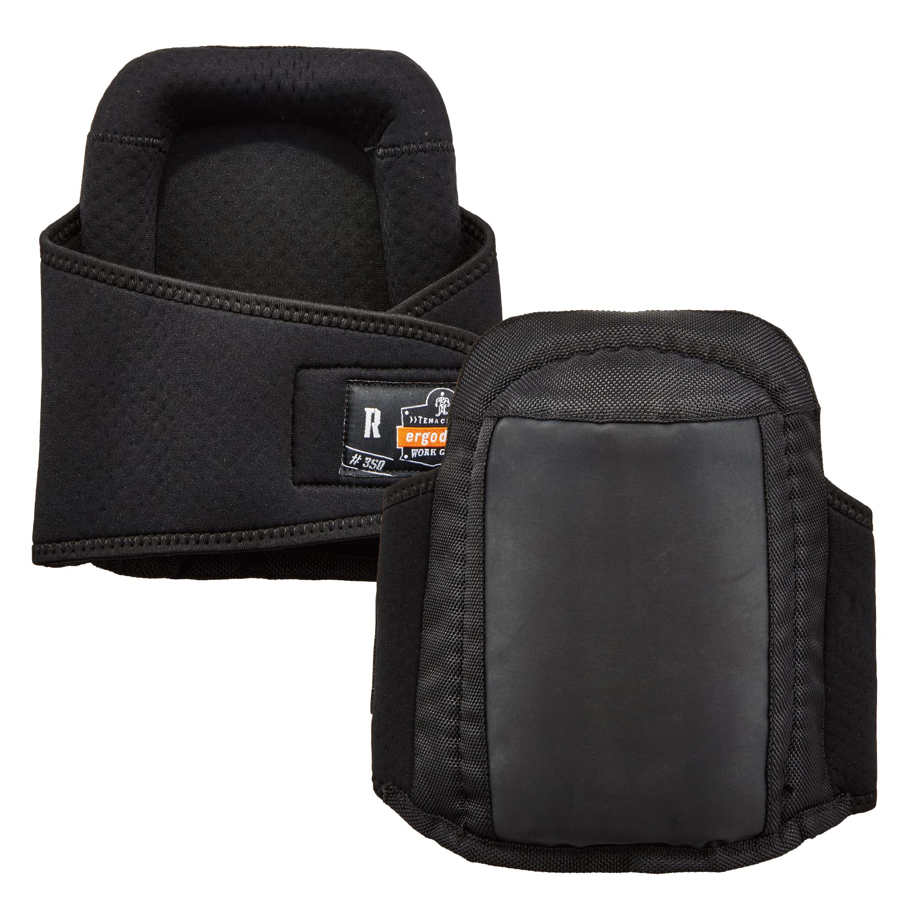Ergodyne ProFlex 350 Protective Slip-Resistant Knee Pads, Gel Foam Padded Technology, Adjustable Straps, Black, 18350