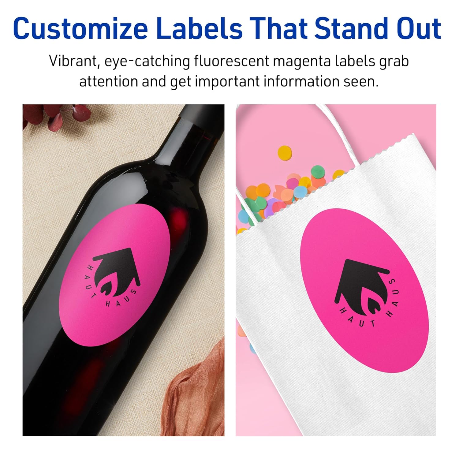 Avery Printable Oval Labels - Sure Feed Print-to-the-Edge