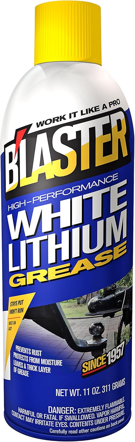B'laster 16-LG High-Performance White Lithium Grease - 11-Ounces 11 Ounce Case of 1 Single