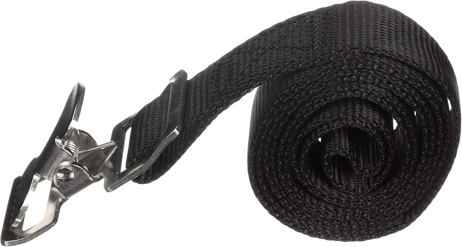 Attwood 11526-3 Fuel Tank Strap Set, for 3-6-Gallon Tanks, 1-Inch-Wide White Nylon Strap with Snap and Buckle, 48 Inches Long