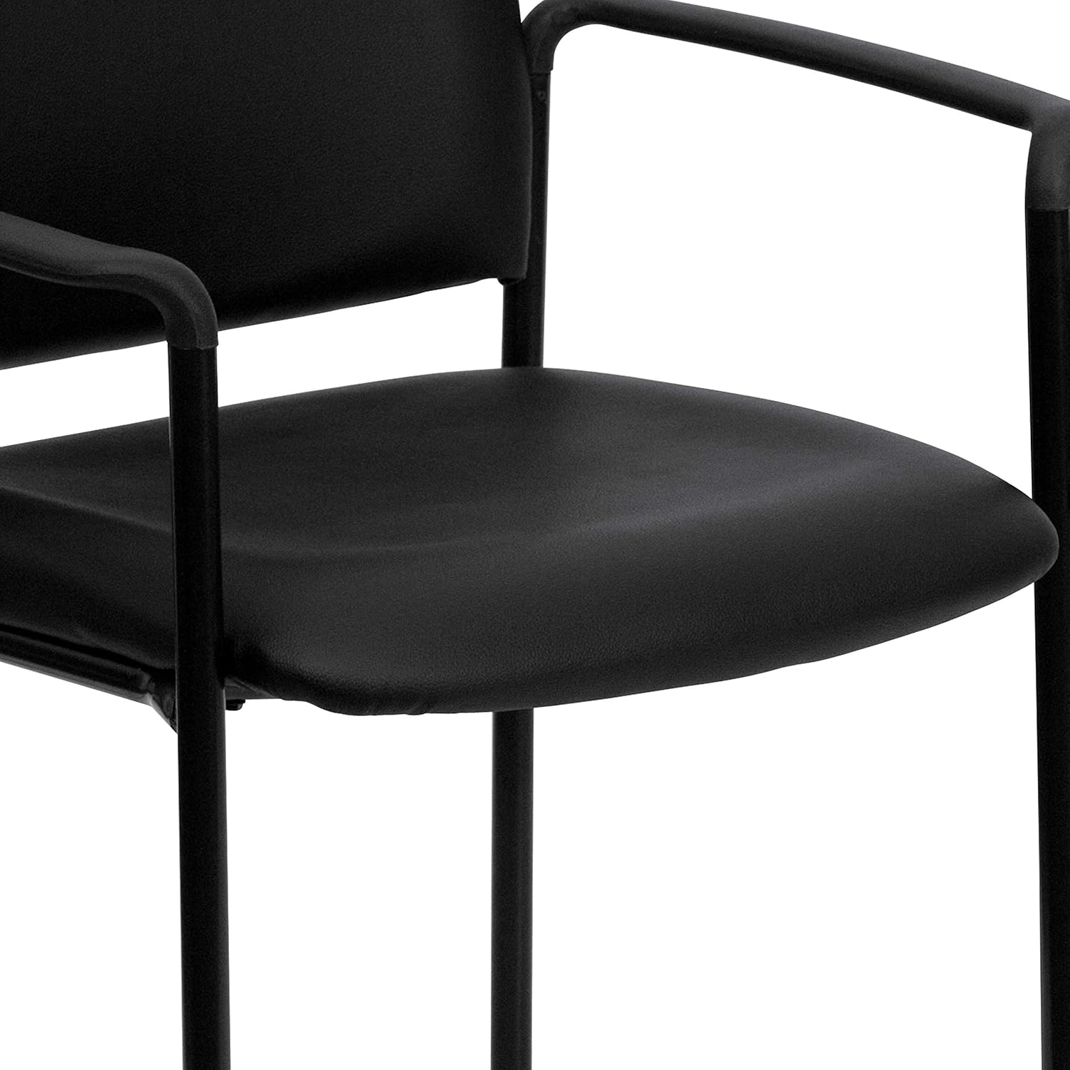 Flash Furniture Tiffany Side Reception Chair with Arms, Stackable Steel Frame