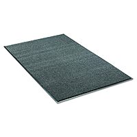 Rely-On Olefin Indoor Wiper Mat, Rectangular, Charcoal Gray Cut Pile Surface, 36" x 60"
