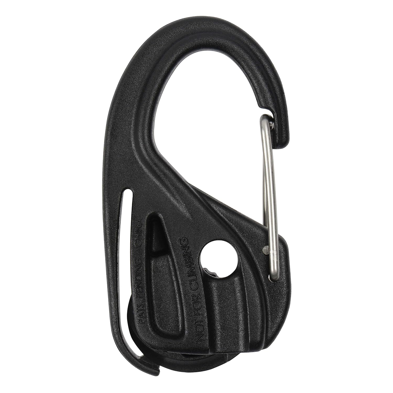 Nite Ize NCJ-25-2R3 CamJam Tie Down Rope Tightener with Carabiner Clip, 2-pack With Cord, Black, 2 Count