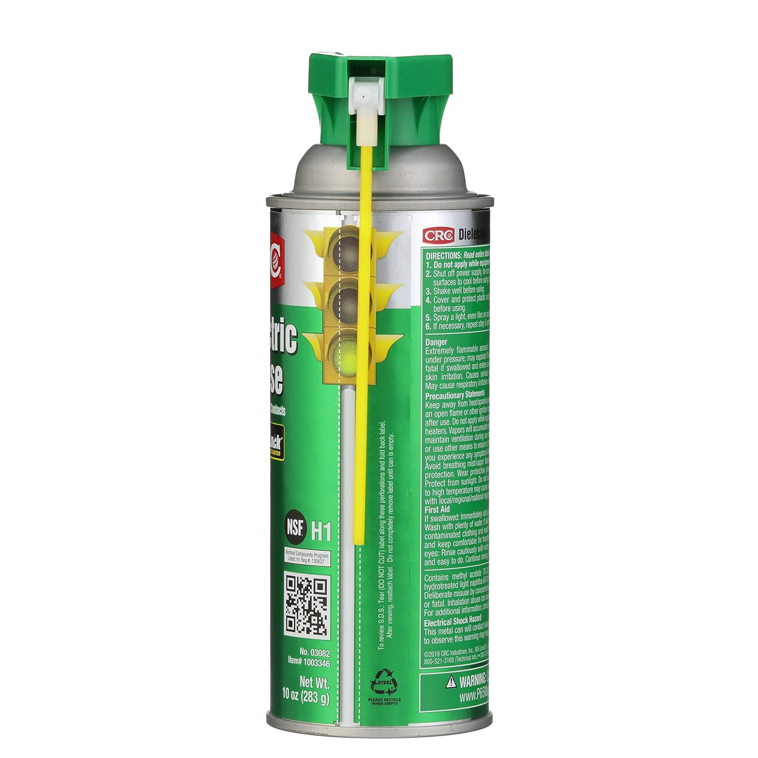 CRC Dielectric Grease 03082 – 10 WT OZ, NSF H1 Registered Non-Curing Silicone Compound for Electrical Components in Food