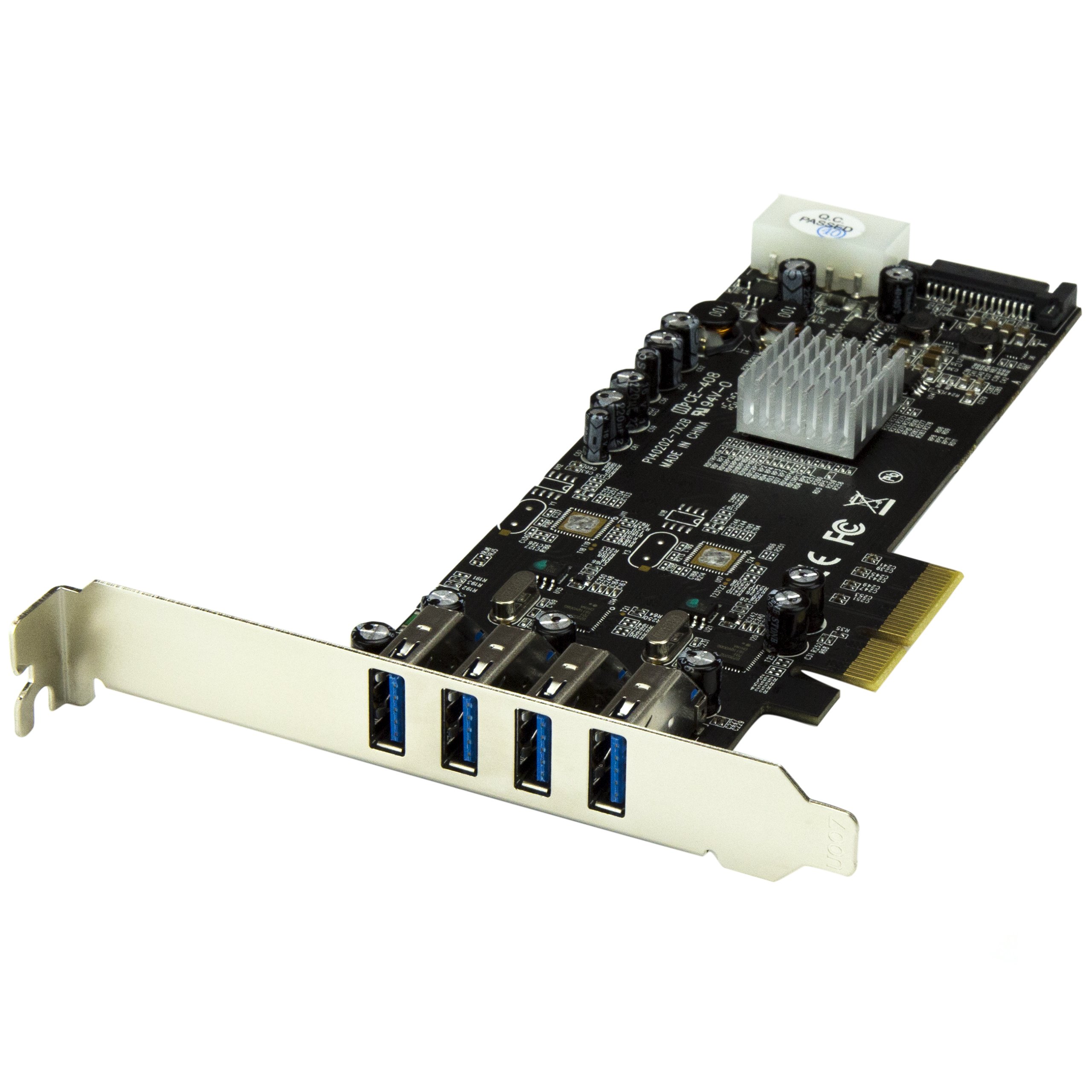StarTech.com 4-Port USB 3.0 PCI Express Card Adapter - PCIe SuperSpeed USB 3.0 Expansion Card w/ 2 Dedicated 5Gbps Channels