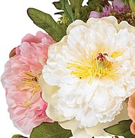 Nearly Natural 4689 Mini Peony Silk Arrangement, Assorted 10 x 10 x 10 Arrangement