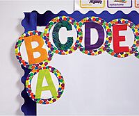World of Eric Carle 219 Colorful Bulletin Board Letters for Classroom, Eric Carle Numbers & Letters Bulletin Board Cutouts
