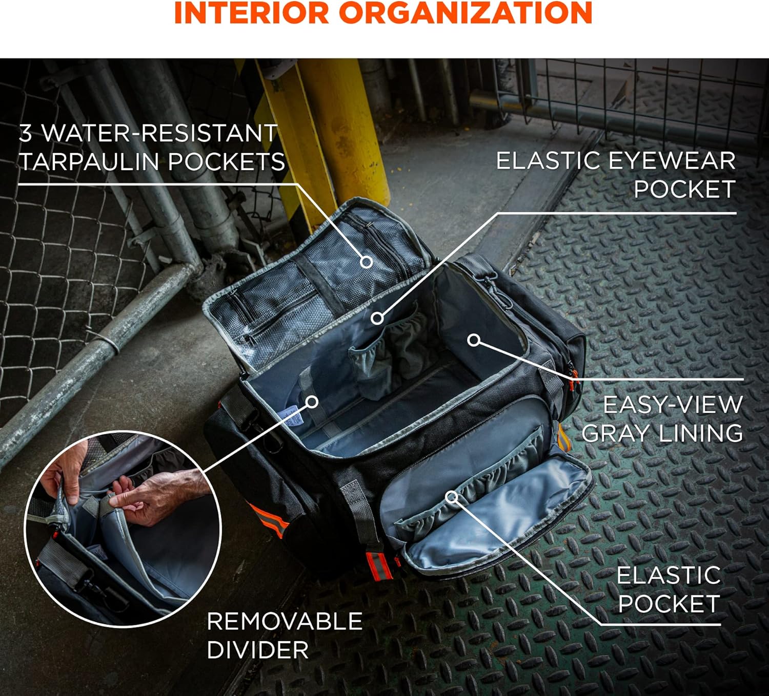 Ergodyne Arsenal 5189 Work Gear Duffel Bag, Black