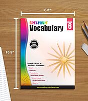 Spectrum Grade 6 Vocabulary Workbooks, Ages 11 to 12, 6th Grade Vocabulary Workbook, Vocabulary Analogies, Dictionary Skills
