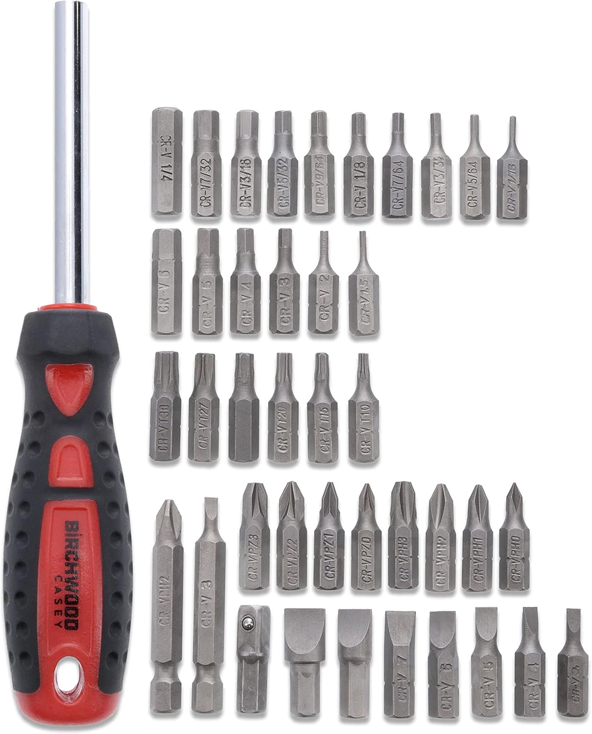 BIRCHWOOD CASEY Pro Screwdriver Kit | Durable Versatile Gunsmithing Wrench 40 Piece Set | Case Included