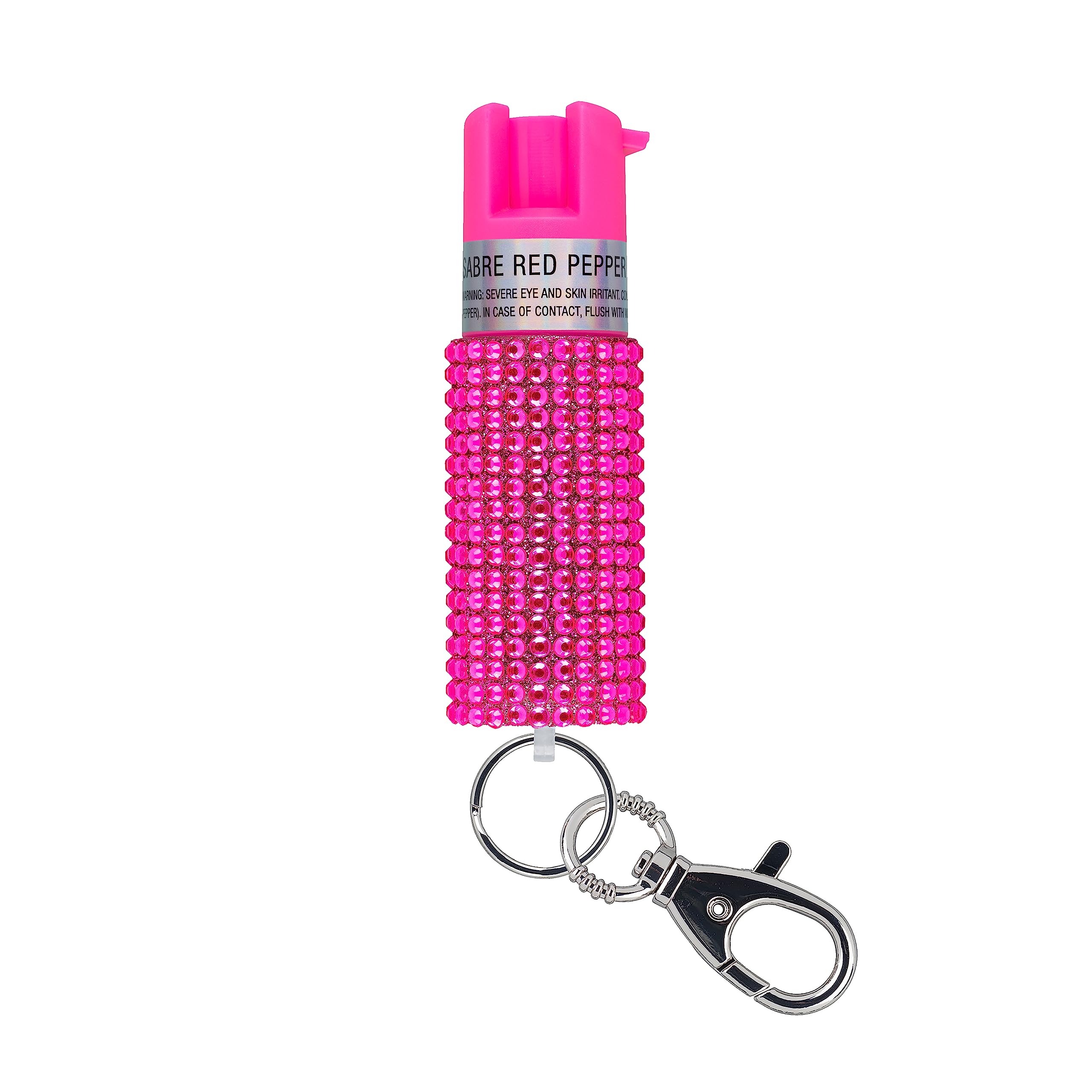 SABRE Jeweled Pepper Spray with Snap Clip, Maximum Strength