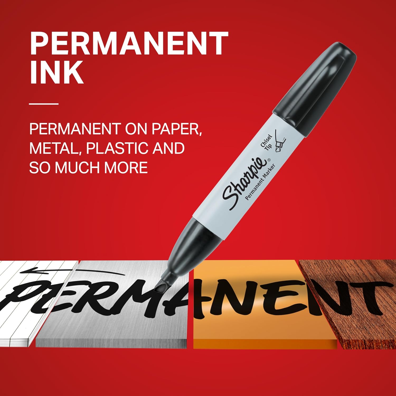 Sharpie Permanent Markers, Broad, Chisel Tip, 12-Pack, Blue (38203) Blue Broad Chisel 12 Count (Pack of 1) Markers