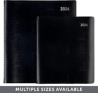 Office Depot Brand Monthly Planner, 9" x 11", Black, January 2026 to January 2027, OD71060026