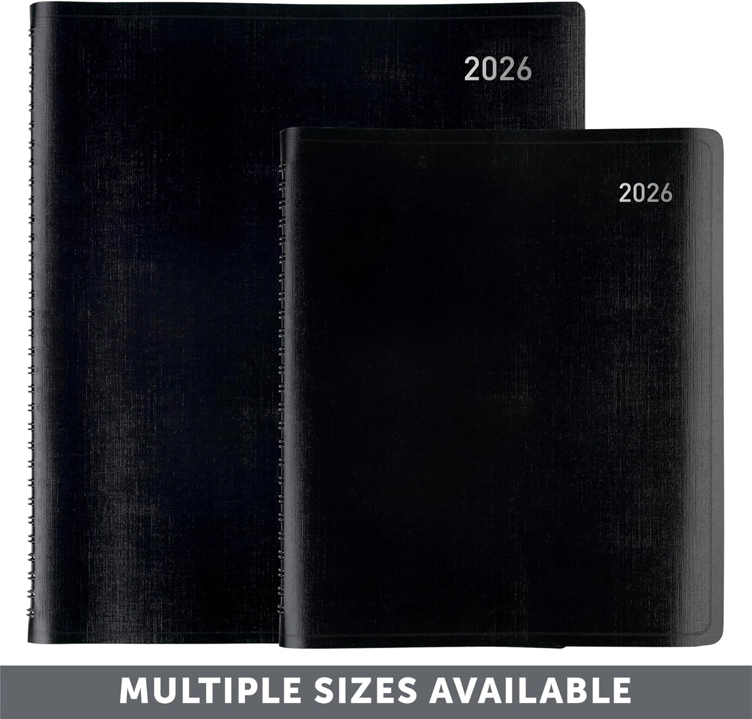 Office Depot Brand 13-Month Monthly Planner, 7" x 9", Black, January 2026 to January 2027, OD71110026