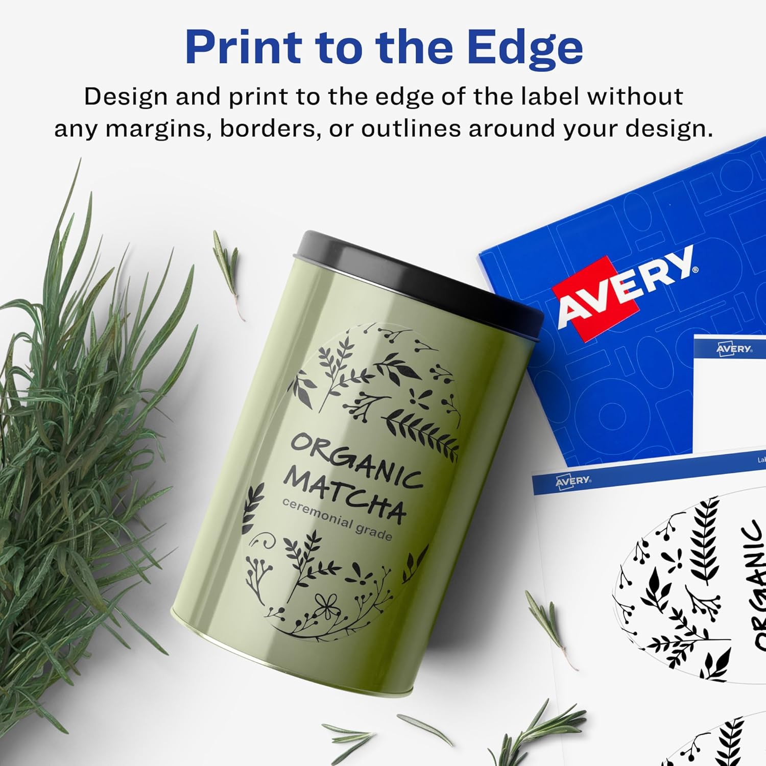 AVERY Glossy Clear Oval Labels, Sure Feed Technology, 3" x 5", Print-to-The-Edge, Laser/Inkjet Printable
