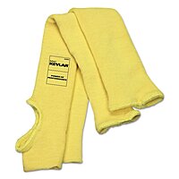 MCR Safety 9378TE Economy Series Dupont Kevlar Fiber Sleeves, One Size Fits All, Yellow, 1 Pair