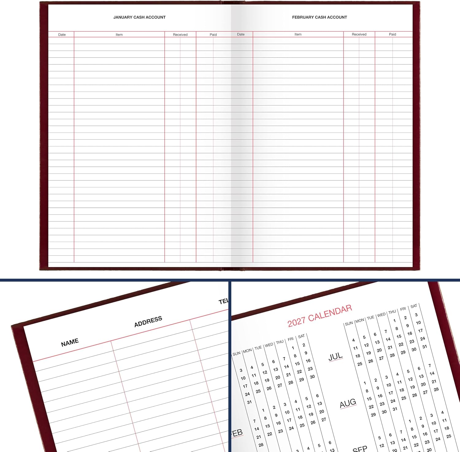 AT-A-GLANCE Standard Diary Daily 12-Month Hardcover